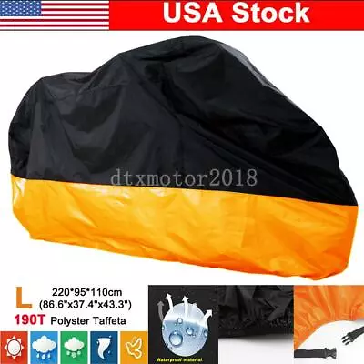 L Standard Street Scooter Motorcycle Cover Moped All Weather Protection Large US • $20.90