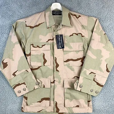 Tact Gear Camo Jacket Mens Extra Small Tan Camouflage NEW BDU MIlitary Outdoor • $24.19