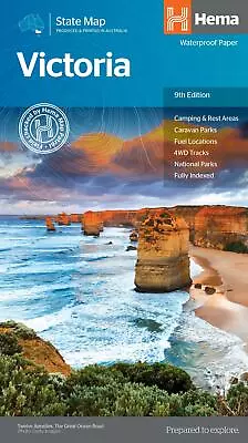 $14.95 • Buy Victoria State Map - Hema - Scale 1:850K | 9th Edition 2014