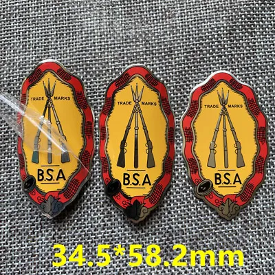 2pcs BSA England Vintage  Bicycle Head Badge Tag Bike Emblem Decals Stickers  • $15