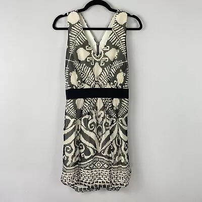 Milly Of New York Geometric Print Sheath Dress Size 4 Mini Sleeveless • $19.95