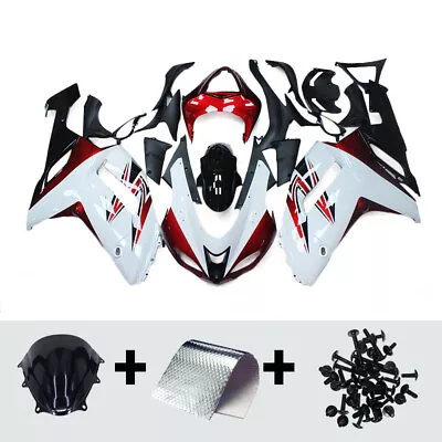 White Red Black ABS Fairings For Kawasaki ZX6R 2007 2008 Ninja ZX-6R Bodywork • $433.99