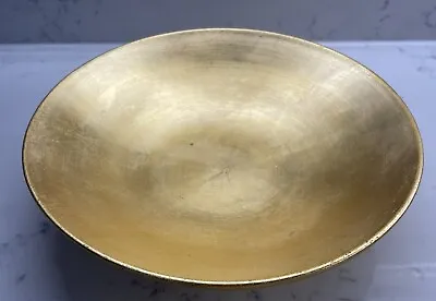 Gold Ceramic Bowl Marks & Spencer Candle Pot Pourri 24cm Wide Vintage Aged • £8