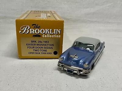 Brooklin Models 1953 Kaiser Manhattan 4 Door Sedan BRK29A 1/43 • $74.67