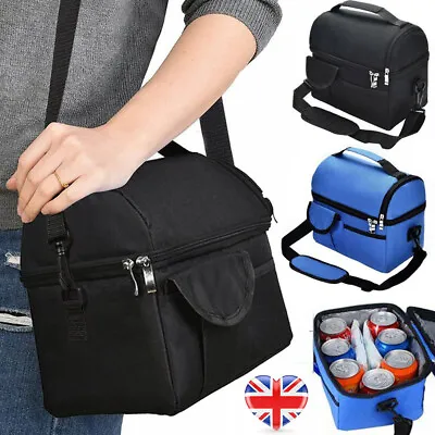 Insulated Lunch Bag Box Thermal Cooler Hot Cold Adult Tote Food For Women Man UK • £3.99