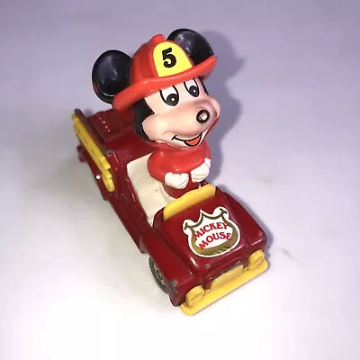 Vintage Disney Diecast Mickey Mouse Fire Truck No. PD-2 • $3.47