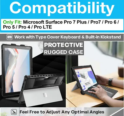 CASE For Microsoft Surface Pro 7 Plus Pro 7/6/5/4 Compatible Type Cover Keyboard • $61.48