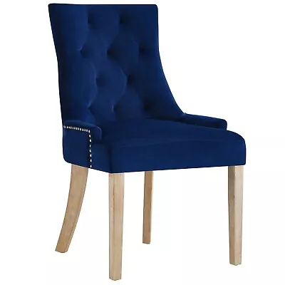 Pose Velvet Dining Chair - Navy • $72.80