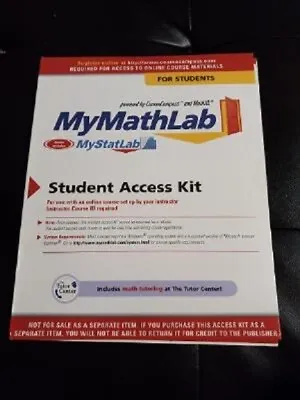 MyMathLab: Student Access Kit (2006 Paperback 3rd Edition) • $29.95