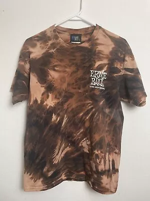 Mens Medium Vintage Tie-dye Bleach Ernie Ball Guitar Strings Shirt Mummy RARE • $67.99