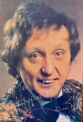 Ken Dodd The Greatest Ever Comedy Star / Hand Signed Autograph Colour Photo Card • £22