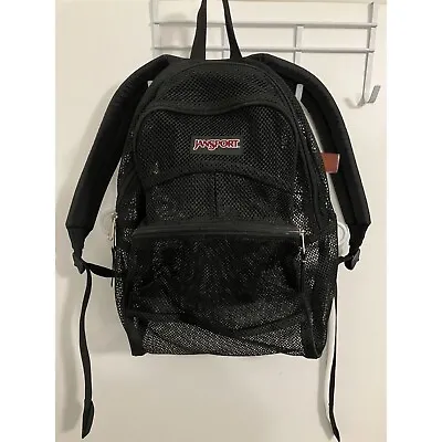 Jansport See-Through Mesh Backpack Black One Size • $23.99
