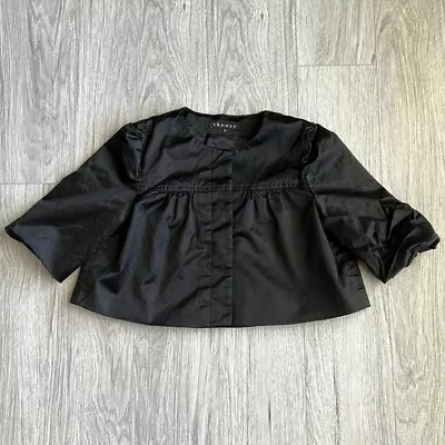 Theory Black Button Up Shaw Jacket • $15