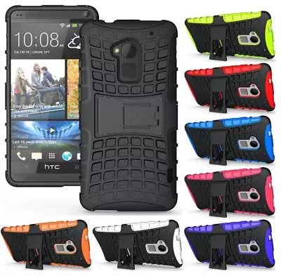 Hybrid Rugged Tough Grenade Rugged Tpu Skin Hard Case Cover Stand For Htc Phone • $7.99