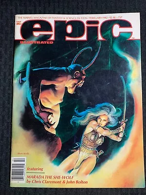 1981 Feb EPIC ILLUSTRATED Magazine #10 FN+ 6.5 John Bolton Cover / Charles Vess • $15.25