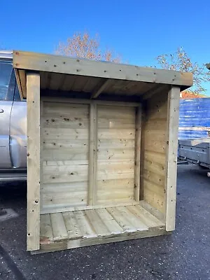4x2ft PREMIUM Wooden Log Store Heavy Duty Tanalised Timber • £50