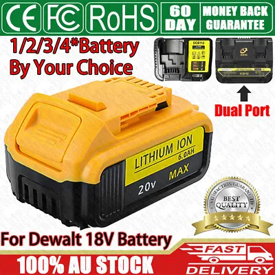 6.0Ah For Dewalt 18v 20V Battery DCB184XE Li-ion Slide Xr Cordless DCB184 DCB182 • $48.99