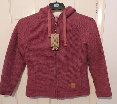 £10 • Buy Ladies Pink Weird Fish Hoodie Size 12 NWT