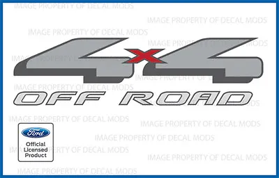 (2x) 1997 - 2008 Ford 4x4 Off Road Decals Stickers Truck Bed Red Offroad Gray  F • $22.96