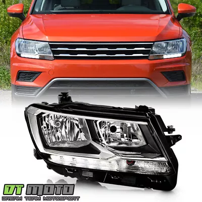 For 2018-2021 Volkswagen Tiguan Halogen W/LED DRL Headlight Headlamp - Passenger • $189.99