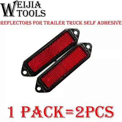 2pc Reflector Red Marker Truck Car Trailer Self Adhesive Reflector • $3.79