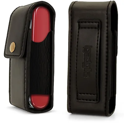 £10.99 • Buy Black Genuine Leather Pouch Case Cover For Swiss Army Knives (Fit Victorinox)