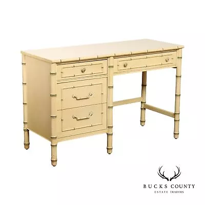 Thomasville 'Allegro' Faux Bamboo Writing Desk • $695