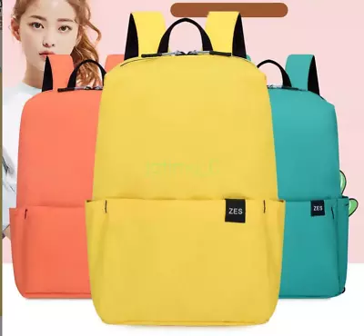 HOT Unisex Backpack Plain School Shoulder Bag Waterproof College Laptop Rucksack • $24.62