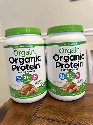 2xOrgain Organic Vegan Protein Powder Peanut Butter 2.03 Lb • $35