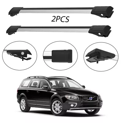 For Volvo XC70 2007-2016 Roof Racks Cross Bars Carrier Rails Silver Set 2 Pcs • $110