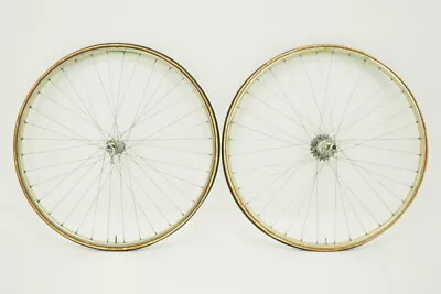 Vintage Ambrosio Montreal Tubular Bicycle Wheelset W/7 Speed Sprocket Made In IT • $124.99