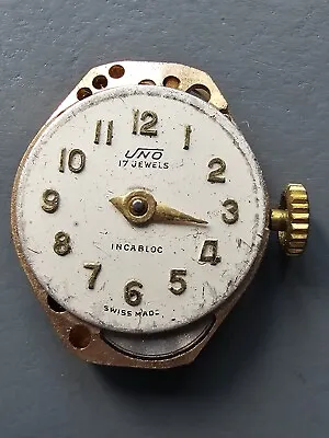 Vintage Swiss Made Uno Incabloc 17 Jewels Mechanical Watch Movement - Working • £12.99