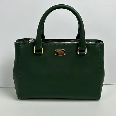 Michael Kors Kellen XS Satchel Crossbody Handbag Moss Green Leather • $139.97