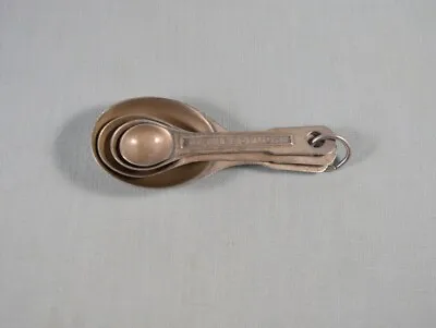 Vintage Aluminum Oval Measuring Spoons Nesting • $6.25