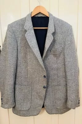 Vintage McGregor Of America Blue/Grey Tweed Wool Sports Jacket Size S • $40