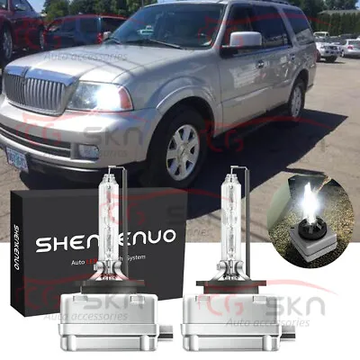 FOR HID Xenon Headlight Bulbs For Lincoln Navigator 2003-2006 LOW Beam 2PC • $28.70
