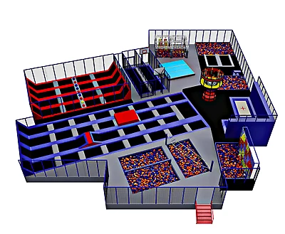 £341699.57 • Buy 10,000 Sqft Commercial Trampoline Park Turnkey Ninja Soft Play Climb We Finance