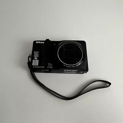 Nikon COOLPIX S9100 For Parts Only 12.1MP Digital Camera - Black **READ** • $42.50