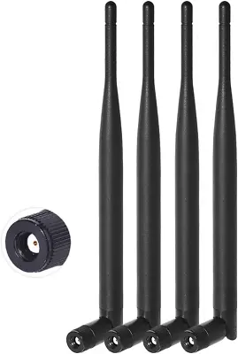 Dual Band Wifi 2.4Ghz 5Ghz 5.8Ghz 6Dbi MIMO RP-SMA Male Antenna (4-Pack) For Wif • $19.99