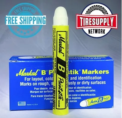 White Markal Tyre Marque Crayon (Box Of 12) Tire Marker Paint Paintstik 80220 • $21.99