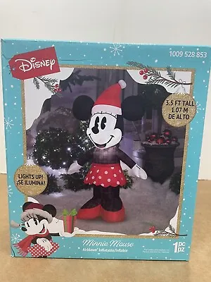 Disney Minnie Mouse Santa Hat Christmas Gemmy Airblown Inflatable Yard Decor • $24.95