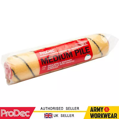 ProDec 12  Inch Medium Pile Tiger Woven Roller Paint Sleeves Emulsion & Masonry • £5.95