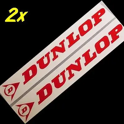 DUNLOP RED 8.25inch 21cm LONG Decal Sticker Stickers Fjr Gsxr Moto Gp R6 Zx6 Gsx • $5.99