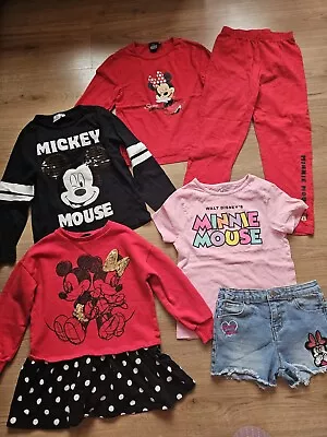 Disney Minnie Mouse Girl's Clothes Bundle **6-7 Years** Tops/ Shorts/ Dress/ Pj' • £8.50