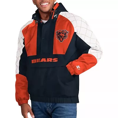 Chicago Bears Men's Starter Body Check Pullover Jacket - FREE SHIPPING! • $119.99