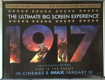 Cinema Poster: 1917 2020 (Advance Review Quad) Colin Firth Benedict Cumberbatch • £17.95