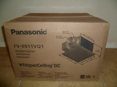 Panasonic WhisperCeiling DC Ventilation Fan With Speed Selector FV-0511VQ1 • $119