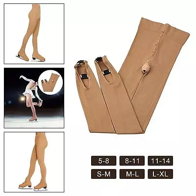 Figure Skating Over The Boot Tights Leggings Socks For Gymnastics Pantyhose • £14.96