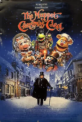 THE MUPPET CHRISTMAS CAROL Original One Sheet Movie Poster - 1992 - WALT DISNEY • $195
