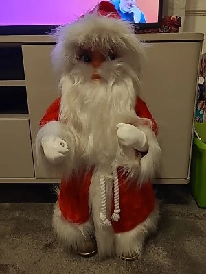 Vintage 1950s Large Standing Santa Claus Father Christmas 24 Inch Tall • £25